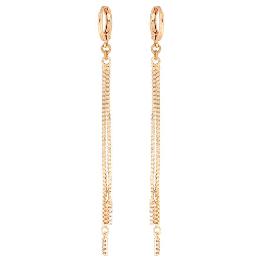 Сережки Xuping M&L Колір 18K підвіски на колечках Підвіски з ланцюжками фото №1