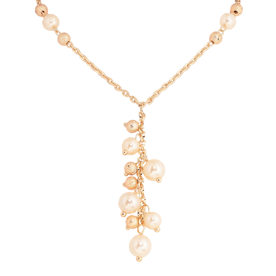 Кольє Xuping M&L Колір 18К Підвіска з перлинними намистинами довжина 61-65см х 3мм фото №1