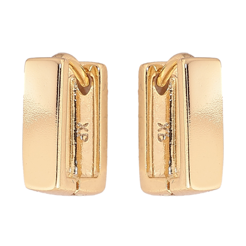 Сережки Xuping колір Позолота 14K колечка Прямокутні фото №1