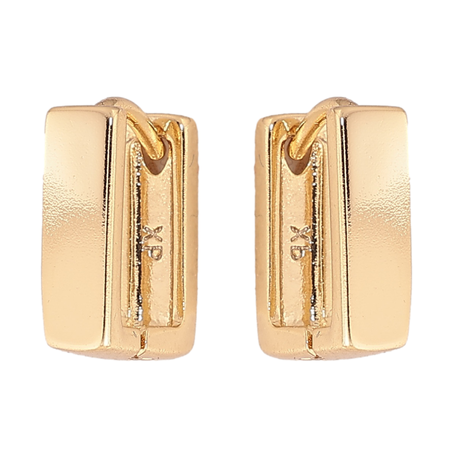 Сережки Xuping колір Позолота 14K колечка Прямокутні фото №1