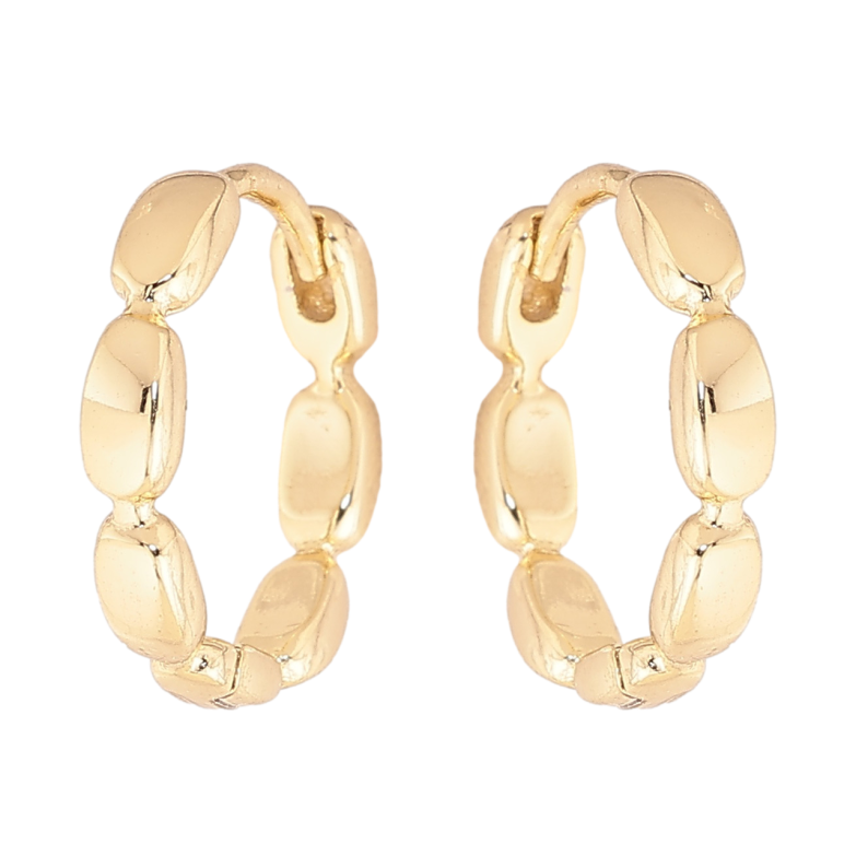 Серьги Xuping цвет Позолота 14K колечки Декоративные фото №4