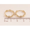 Серьги Xuping цвет Позолота 14K колечки Декоративные фото №2