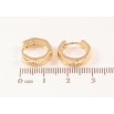 Сережки Xuping колір Позолота 14K колечка Декоративний візерунок фото №2