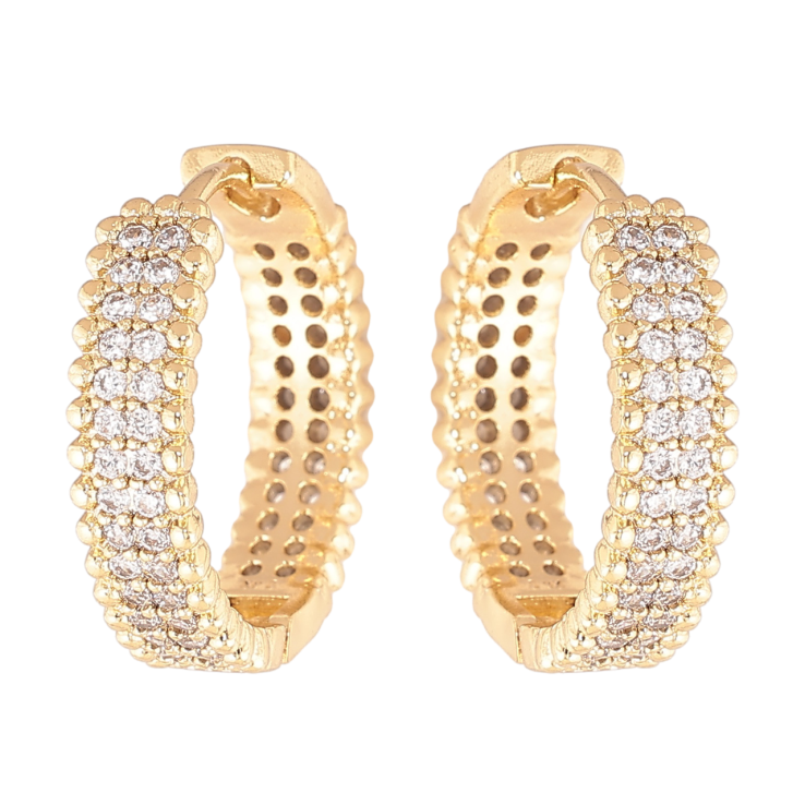 Сережки Xuping колір Позолота 14K колечка Інкрустація кристалами фото №10