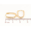 Серьги Xuping цвет Позолота 14K колечки Овалы 15мм фото №2