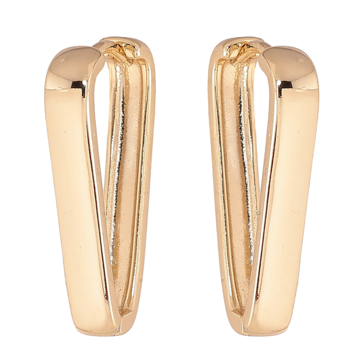 Серьги Xuping цвет Позолота 14K колечки Треугольные фото №12 Серьги Xuping цвет Позолота 14K колечки Треугольные фото №12