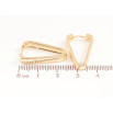 Серьги Xuping цвет Позолота 14K колечки Треугольные фото №2 Серьги Xuping цвет Позолота 14K колечки Треугольные фото №2