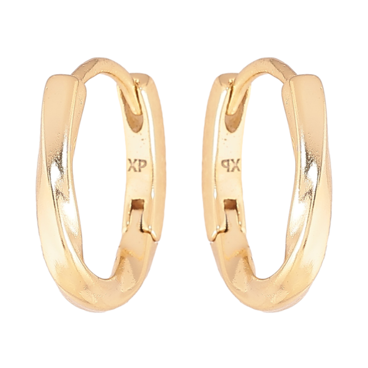 Сережки Xuping колір Позолота 14K колечка Декоративний візерунок фото №9