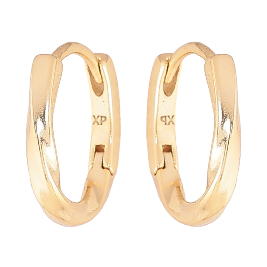 Сережки Xuping колір Позолота 14K колечка Декоративний візерунок фото №1