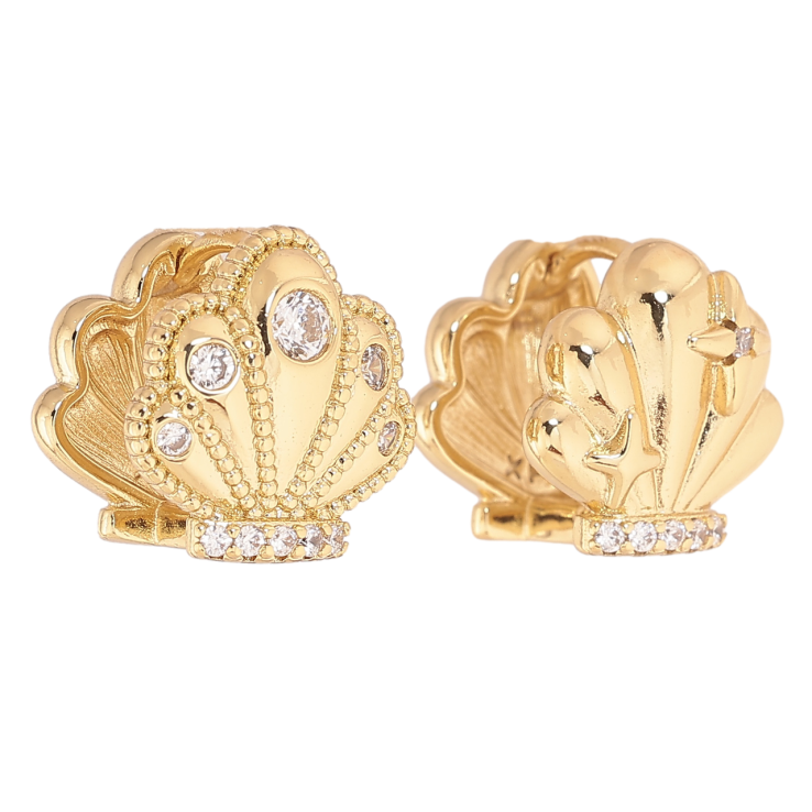 Серьги Xuping цвет Позолота 14K колечки Асимметричные раковины фото №14 Серьги Xuping цвет Позолота 14K колечки Асимметричные раковины фото №14