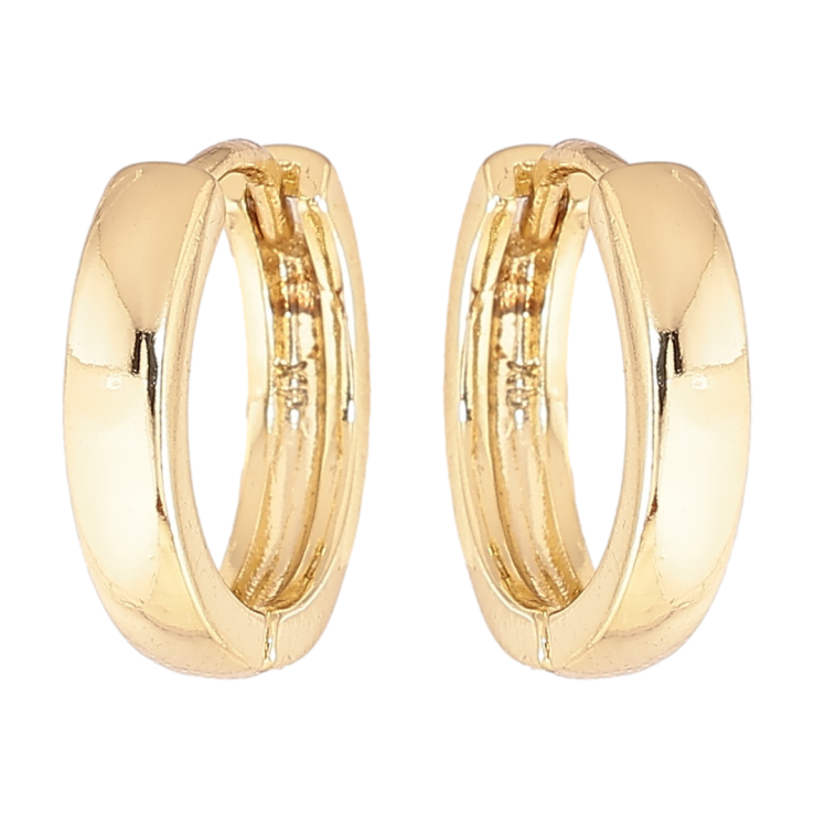 Серьги Xuping цвет Позолота 14K колечки Классика, шир. 3мм ø 15мм фото №21