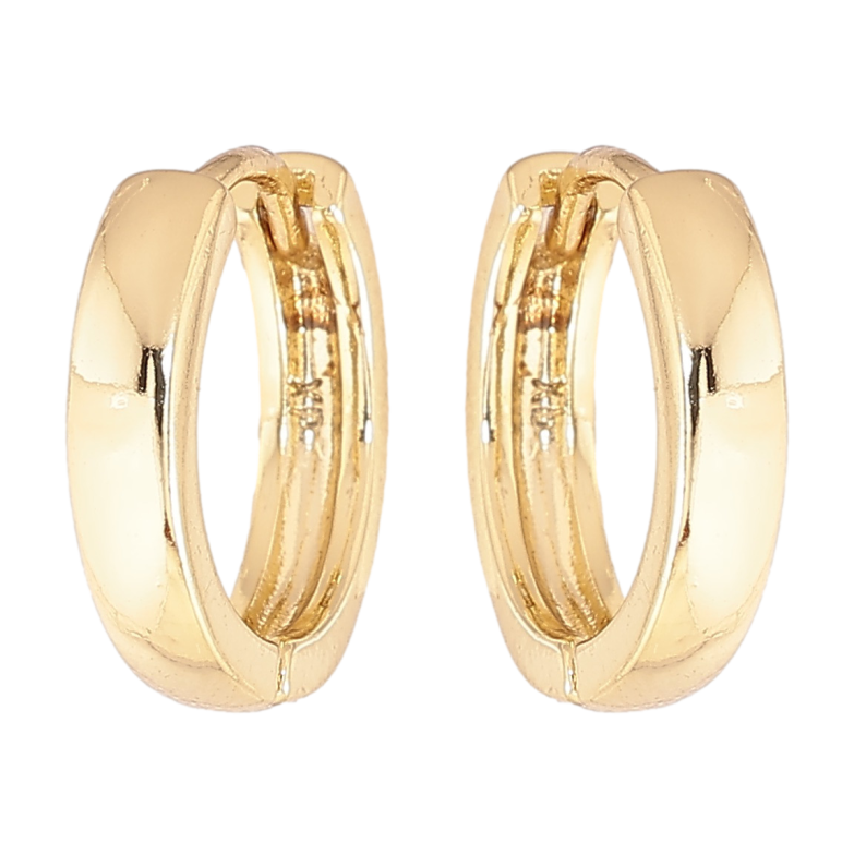 Сережки Xuping колір Позолота 14K колечка Класика, шир. 3мм ø 15мм фото №1