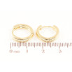 Серьги Xuping цвет Позолота 14K колечки Классика, шир. 3мм ø 15мм фото №2