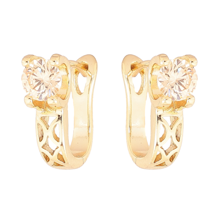 Серьги Xuping цвет Позолота 14K английский замок Узор с кристаллами фото №25