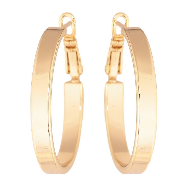 Сережки Xuping колір Позолота 14K кільця (конго) Класика ø 3см фото №3