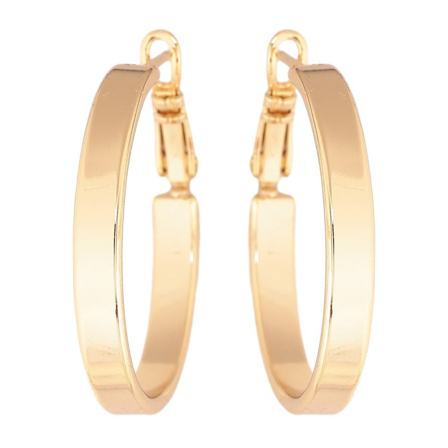 Сережки Xuping колір Позолота 14K кільця (конго) Класика ø 3см фото №1 Сережки Xuping колір Позолота 14K кільця (конго) Класика ø 3см фото №1