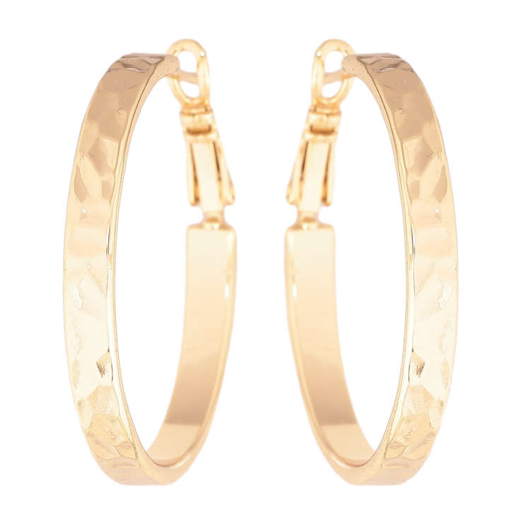 Сережки Xuping колір Позолота 14K кільця (конго) Декоративний візерунок ø 3.5см фото №15