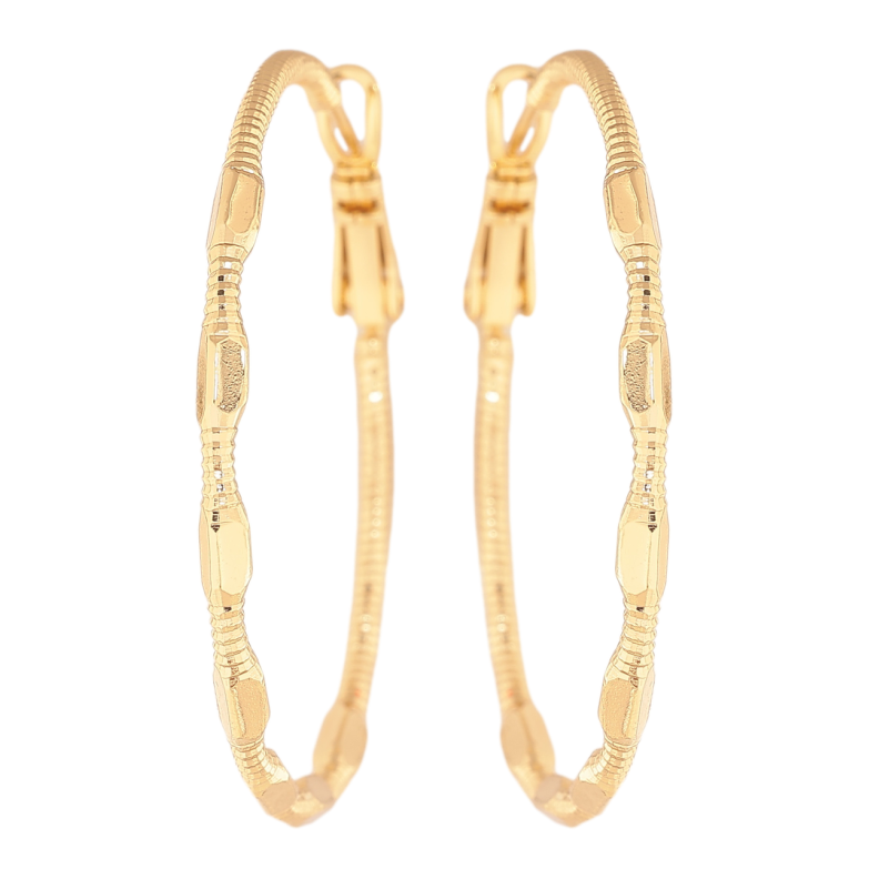 Серьги Xuping цвет Позолота 14K кольца (конго) Декоративный узор ø 4см фото №1 Серьги Xuping цвет Позолота 14K кольца (конго) Декоративный узор ø 4см фото №1