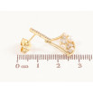Серьги Xuping цвет Позолота 14K пусеты Подвески с кристаллами и жемчужинами фото №2 Серьги Xuping цвет Позолота 14K пусеты Подвески с кристаллами и жемчужинами фото №2