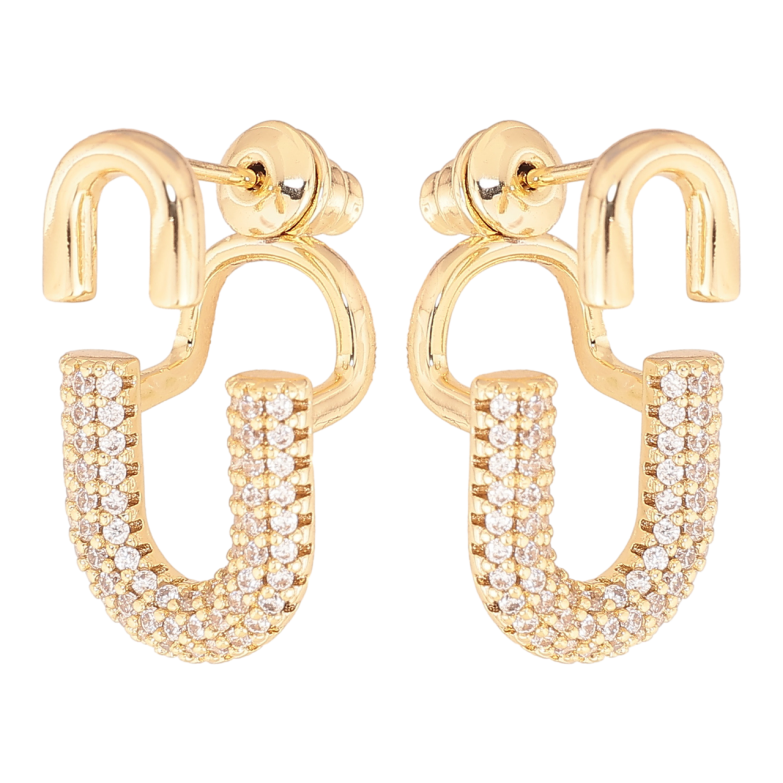 Серьги Xuping цвет Позолота 14K джеккеты Декоративный узор с инкрустацией кристаллами фото №1 Серьги Xuping цвет Позолота 14K джеккеты Декоративный узор с инкрустацией кристаллами фото №1