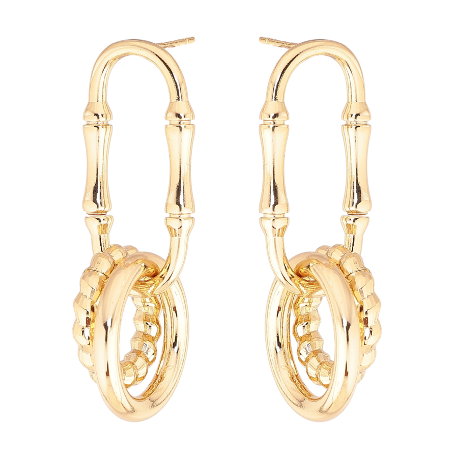 Серьги Xuping цвет Позолота 14K пусеты Декоративные подвески фото №1