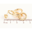 Серьги Xuping цвет Позолота 14K пусеты Декоративные подвески фото №2
