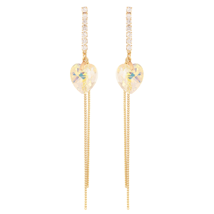 Сережки Xuping колір Позолота 18K з кристалами Swarovski пусети Кристальні підвіски Shimmer фото №20 Сережки Xuping колір Позолота 18K з кристалами Swarovski пусети Кристальні підвіски Shimmer фото №20