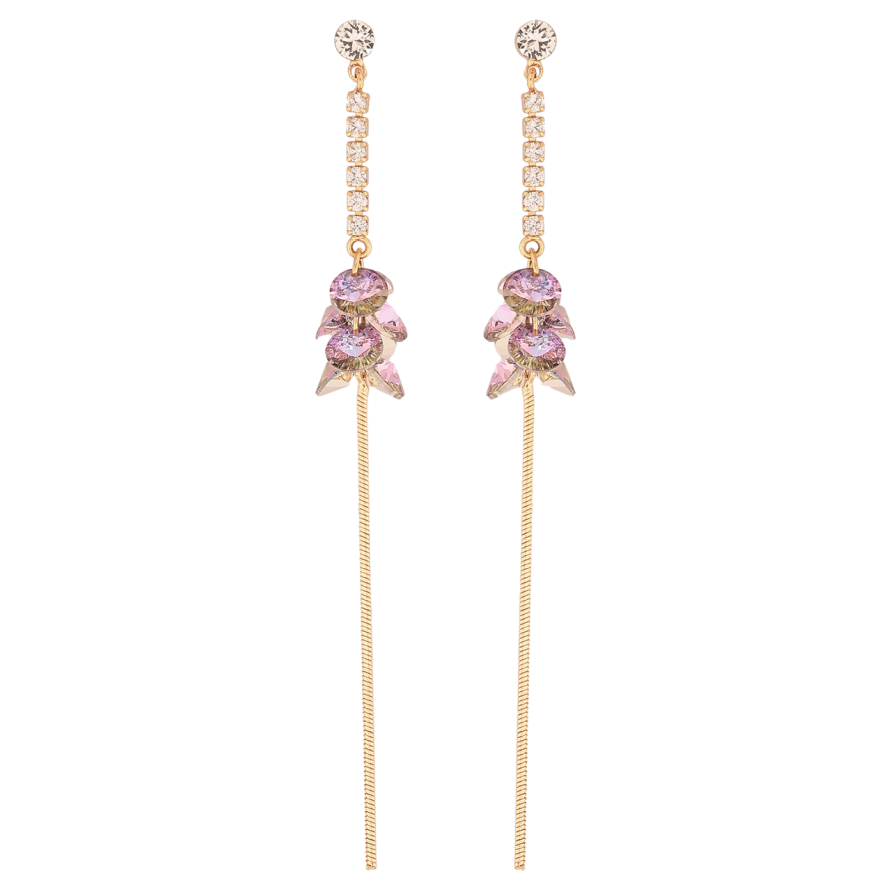 Сережки Xuping колір Позолота 18K з кристалами Swarovski пусети Кристальні підвіски Paradise Shine фото №1 Сережки Xuping колір Позолота 18K з кристалами Swarovski пусети Кристальні підвіски Paradise Shine фото №1