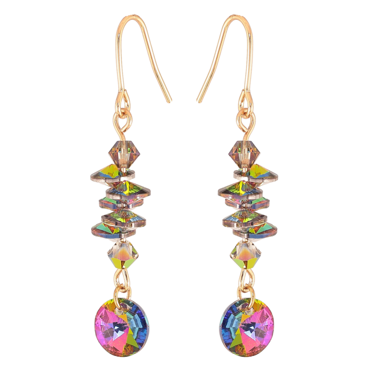 Сережки Xuping колір Позолота 18K з кристалами Swarovski французький замок Підвіски з кристалами Vitrail Medium фото №15 Сережки Xuping колір Позолота 18K з кристалами Swarovski французький замок Підвіски з кристалами Vitrail Medium фото №15