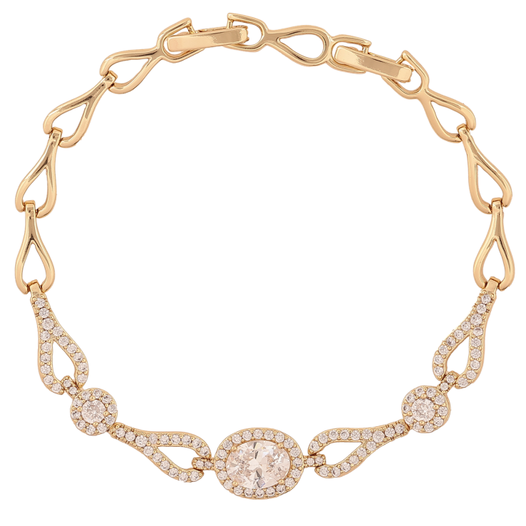 Браслет Xuping Колір Позолота 14K Візерунок з інкрустацією кристалами розмір з доп. замком 17,19см х 5-9мм фото №16 Браслет Xuping Колір Позолота 14K Візерунок з інкрустацією кристалами розмір з доп. замком 17,19см х 5-9мм фото №16