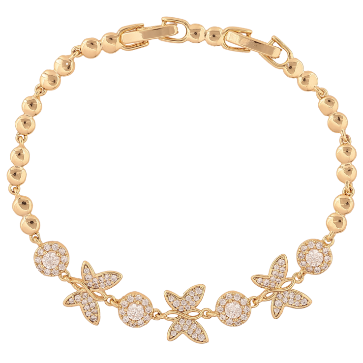 Браслет Xuping Колір Позолота 14K Візерунок метелики з інкрустацією кристалами розмір з доп. замком 16,18см х 4-11мм фото №14 Браслет Xuping Колір Позолота 14K Візерунок метелики з інкрустацією кристалами розмір з доп. замком 16,18см х 4-11мм фото №14