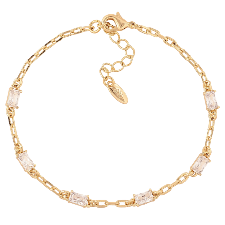 Браслет Xuping Колір Позолота 14K Ланцюжок з кристалами розмір з дод. ланцюжком 17.5-20.5см х 2-3мм фото №11 Браслет Xuping Колір Позолота 14K Ланцюжок з кристалами розмір з дод. ланцюжком 17.5-20.5см х 2-3мм фото №11