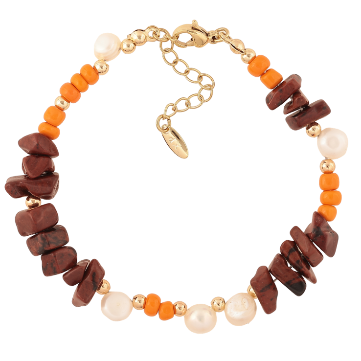 Браслет Xuping Колір Позолота 14K Різнокольорові намистини розмір з дод. ланцюжком 17.5-20.5см х 3-10мм фото №3 Браслет Xuping Колір Позолота 14K Різнокольорові намистини розмір з дод. ланцюжком 17.5-20.5см х 3-10мм фото №3