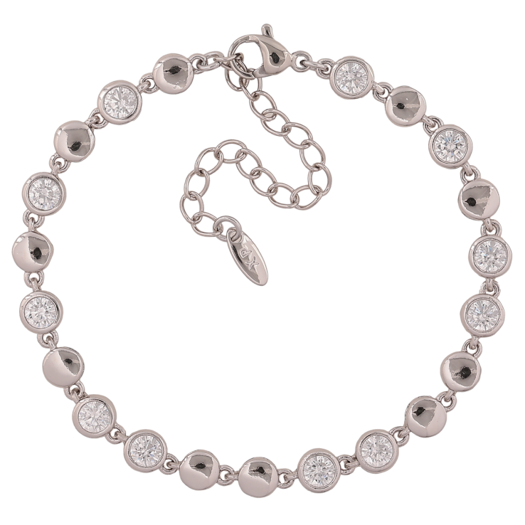 Браслет Xuping Цвет Родий Узор с кристаллами длина с дополнительной цепочкой 17-22см х 5мм фото №4 Браслет Xuping Цвет Родий Узор с кристаллами длина с дополнительной цепочкой 17-22см х 5мм фото №4