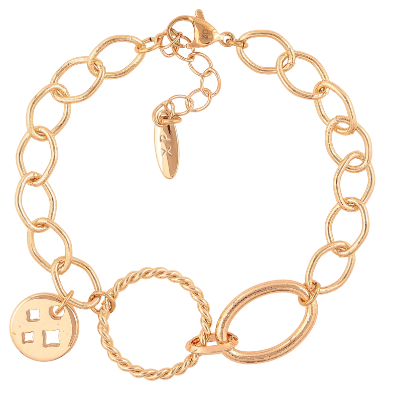 Браслет Xuping M&L Цвет 18K Цепочка декоративная размер с доп. цепочкой 18-21см х 8-20мм фото №1