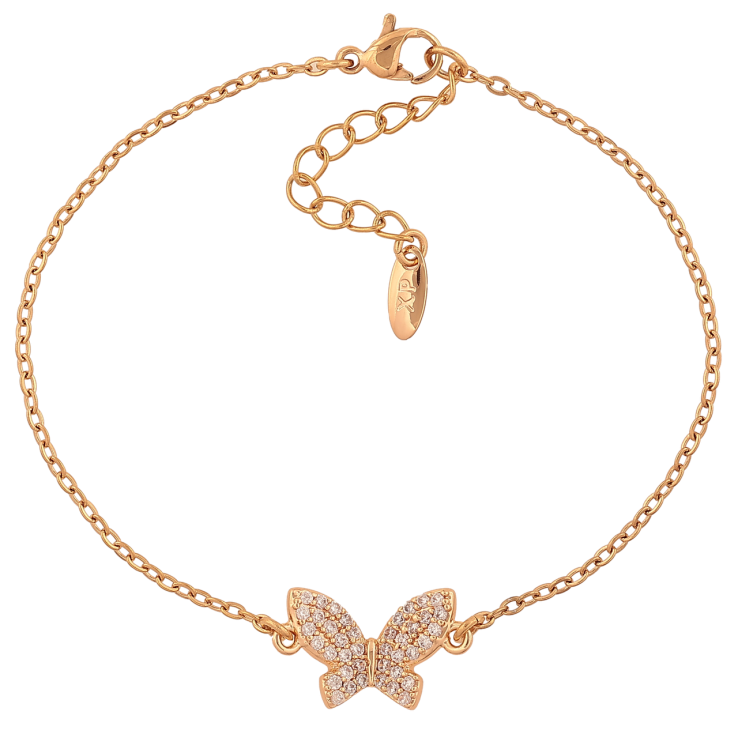 Браслет Xuping M&L Колір 18K Ланцюжок з метеликом розмір з доп. ланцюжком 17.5-20.5см х 1.5-10мм фото №16