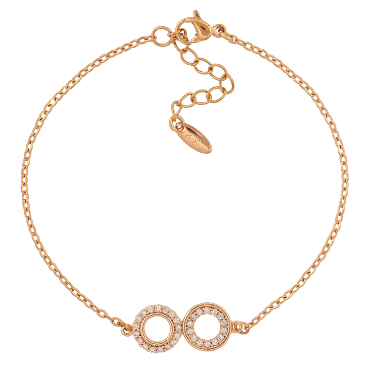 Браслет Xuping M&L Колір 18K Ланцюжок з колечками розмір з доп. ланцюжком 18-21см х 1.5-9мм фото №11