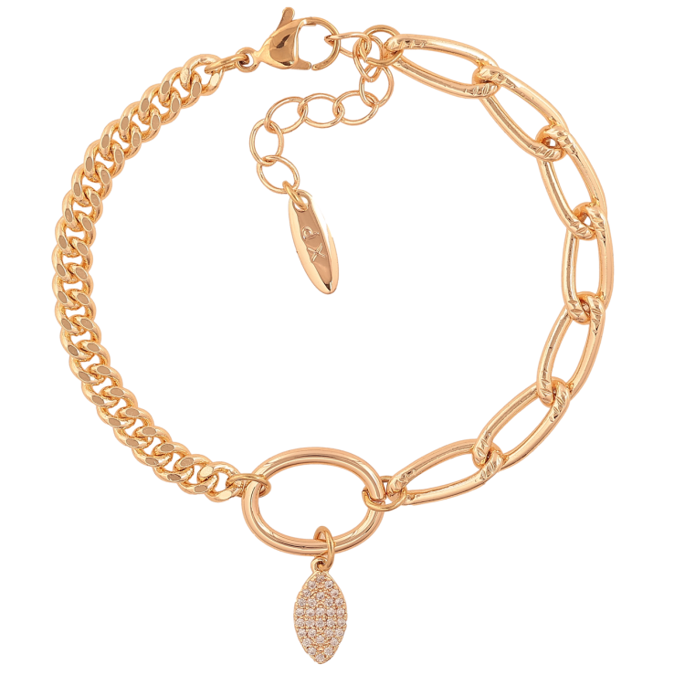 Браслет Xuping M&L Колір 18K Комбінований ланцюжок з підвіскою розмір з доп. ланцюжком 17-20.5см х 5-12мм фото №14