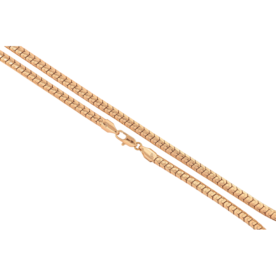 Ланцюжок Xuping колір Позолота 18K Плетіння Фантазійне довжина 50см х 5мм фото №1