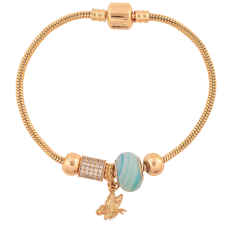 Браслет Xuping Цвет Позолота 18K В стиле Pandora Ювелирный шнур с бусинами длина 20см х 3мм фото №1 Браслет Xuping Цвет Позолота 18K В стиле Pandora Ювелирный шнур с бусинами длина 20см х 3мм фото №1