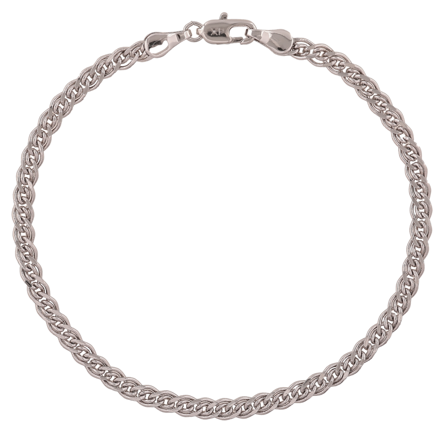 Браслет Xuping Колір Родій Ланцюжок плетіння Нонна довжина 20.5см х 4мм фото №1 Браслет Xuping Колір Родій Ланцюжок плетіння Нонна довжина 20.5см х 4мм фото №1