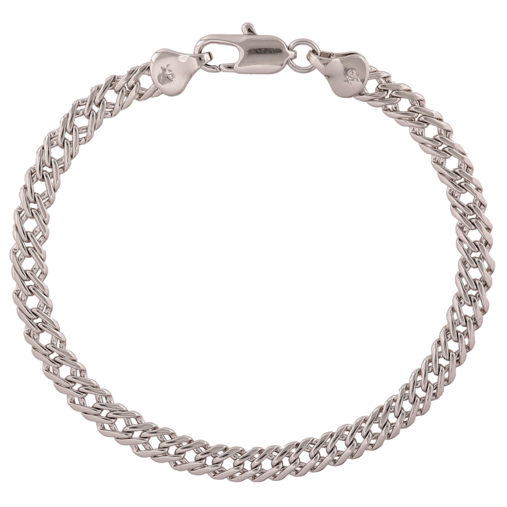 Браслет Xuping Цвет Родий Цепочка плетения Двойной Ромб длина 19,5 см х 5 мм фото №25 Браслет Xuping Цвет Родий Цепочка плетения Двойной Ромб длина 19,5 см х 5 мм фото №25