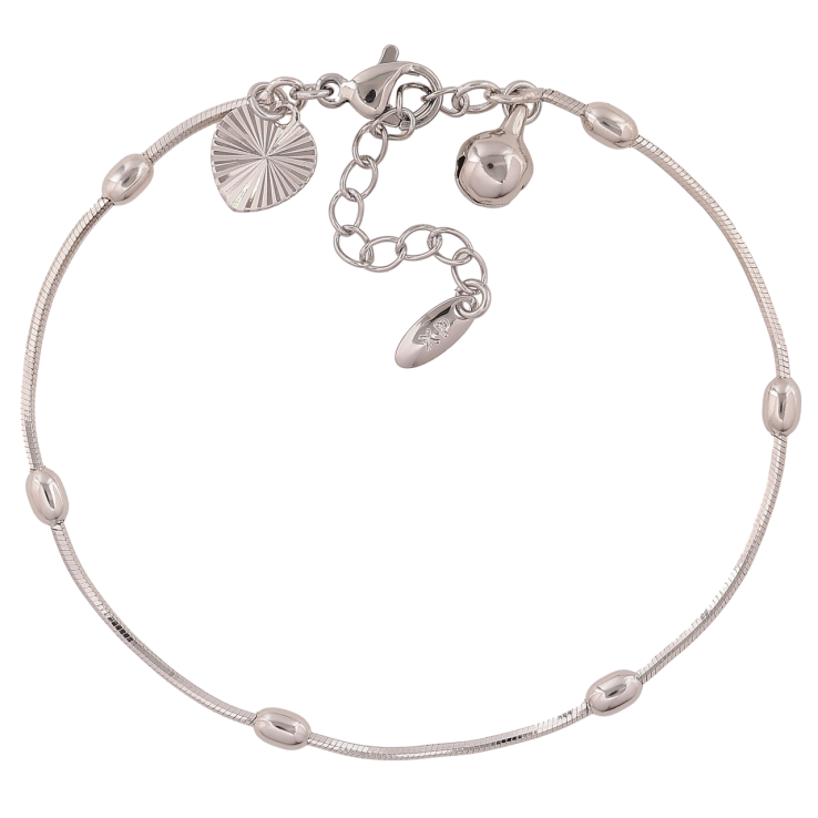 Браслет Xuping Цвет Родий Цепочка Ювелирный шнур с бусинами размер с доп. цепочкой 18-21,5 см х 1-3 мм фото №24 Браслет Xuping Цвет Родий Цепочка Ювелирный шнур с бусинами размер с доп. цепочкой 18-21,5 см х 1-3 мм фото №24