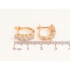 Серьги Xuping Цвет Позолота 18K английский замок Дорожки кристаллов фото №2