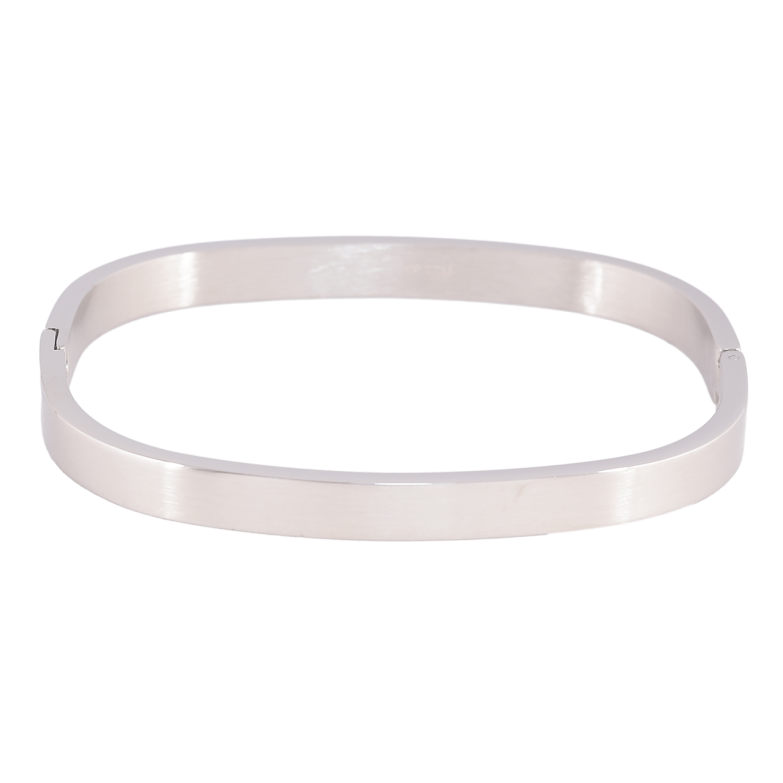 Браслет Xuping ТТМ Stainless Steel цвет Родий Классический ø 6см х 6мм фото №1