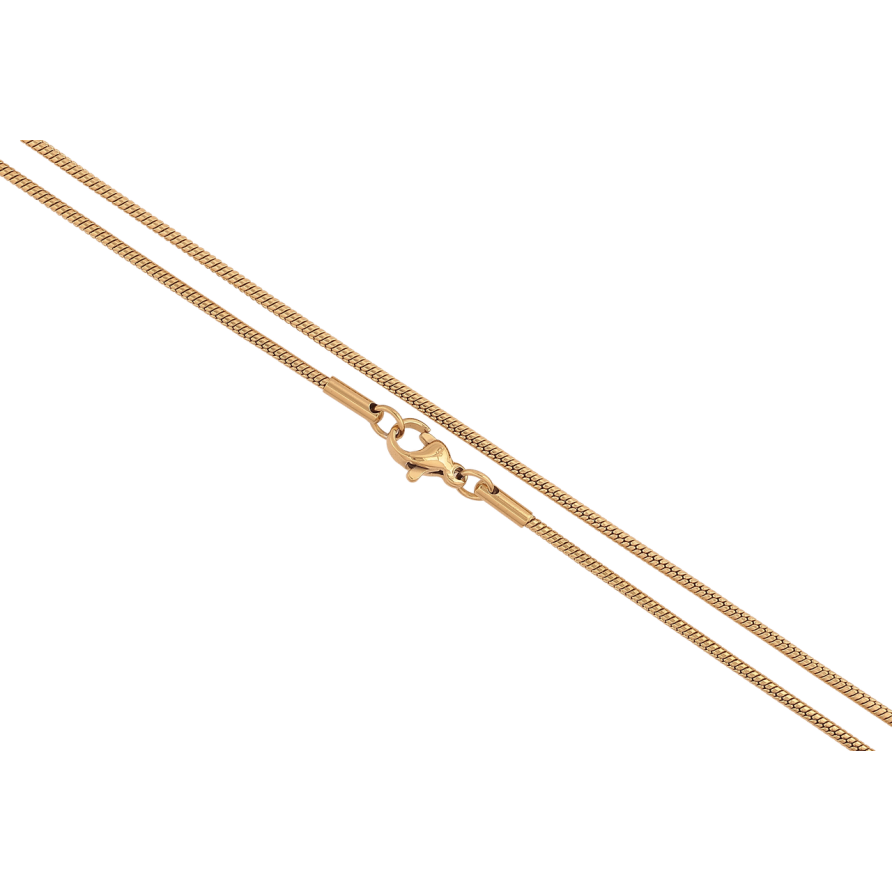 Цепочка Xuping ТТМ Stainless Steel цвет 14К Плетение Ювелирный шнур длина 45см х 2мм фото №1