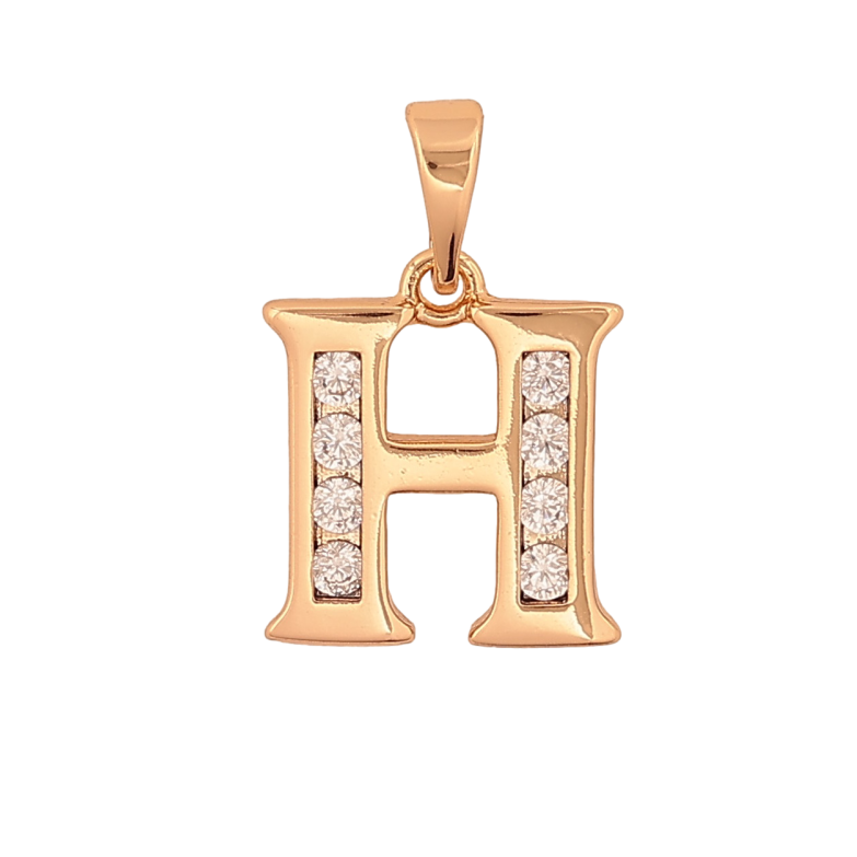 Кулон Xuping Позолота колір 18K Літера Н для ланцюжка до 5мм фото №1