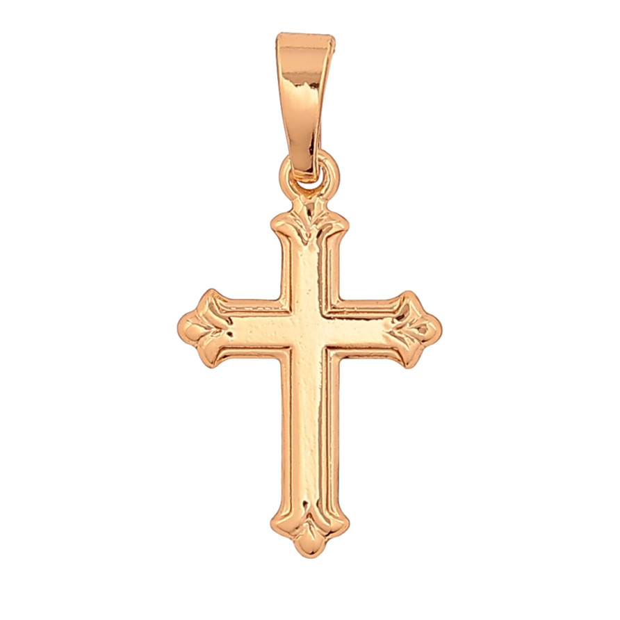 Кулон Xuping Цвет Позолота 18K Крест для цепочки до 5мм фото №1