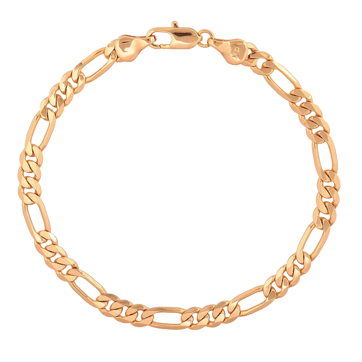 Браслет Xuping Цвет Позолота 18K Цепочка Фигаро размер 20см х 5мм фото №3 Браслет Xuping Цвет Позолота 18K Цепочка Фигаро размер 20см х 5мм фото №3