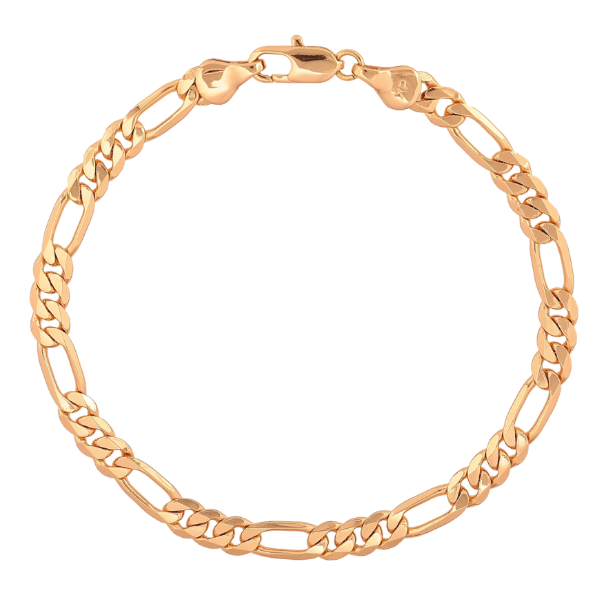 Браслет Xuping Цвет Позолота 18K Цепочка Фигаро размер 20см х 5мм фото №1 Браслет Xuping Цвет Позолота 18K Цепочка Фигаро размер 20см х 5мм фото №1